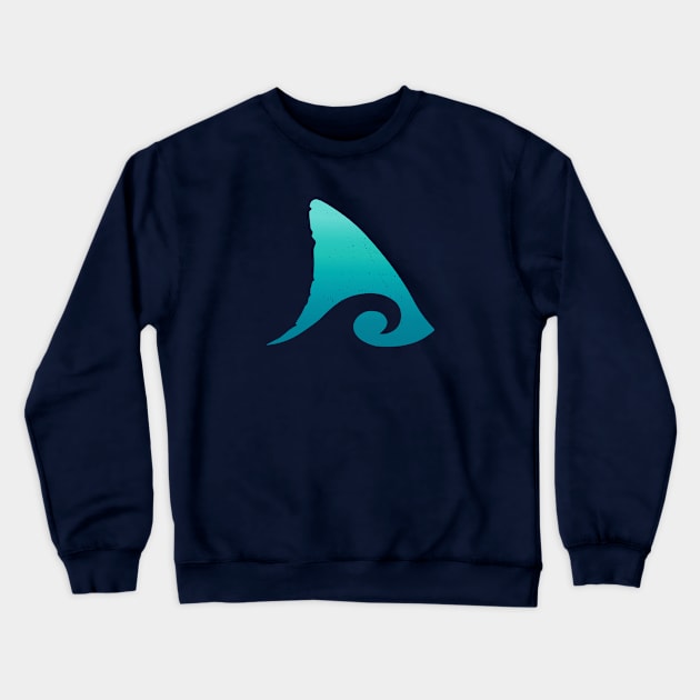 Shark Fin Ocean Wave Tee T-Shirt Crewneck Sweatshirt by analogdreamz